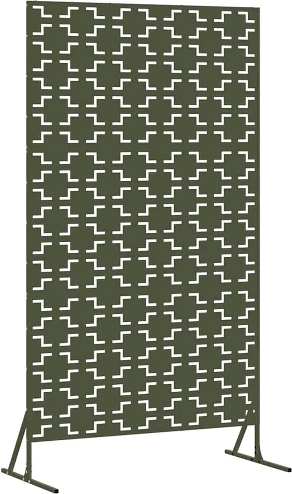 vidaXL Ecran de intimitate Oliv 100 x 50 x 180 cm Oțel