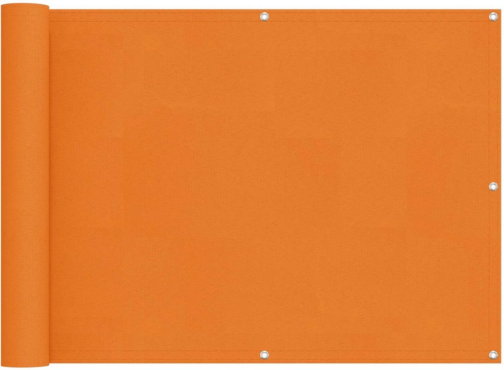 vidaXL Ecran de balcon Portocaliu 75 x 200 cm