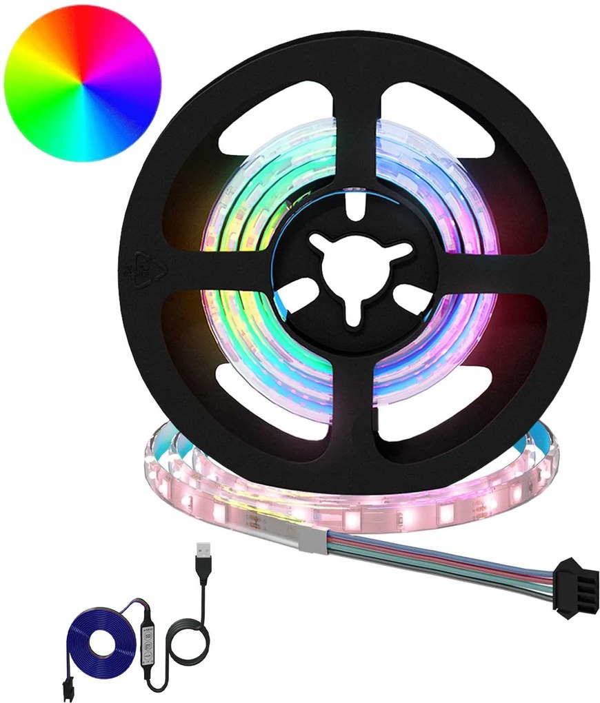 vidaXL Bandă LED 12 pcs Negru și transparent 550 mm Cupru și Plastic