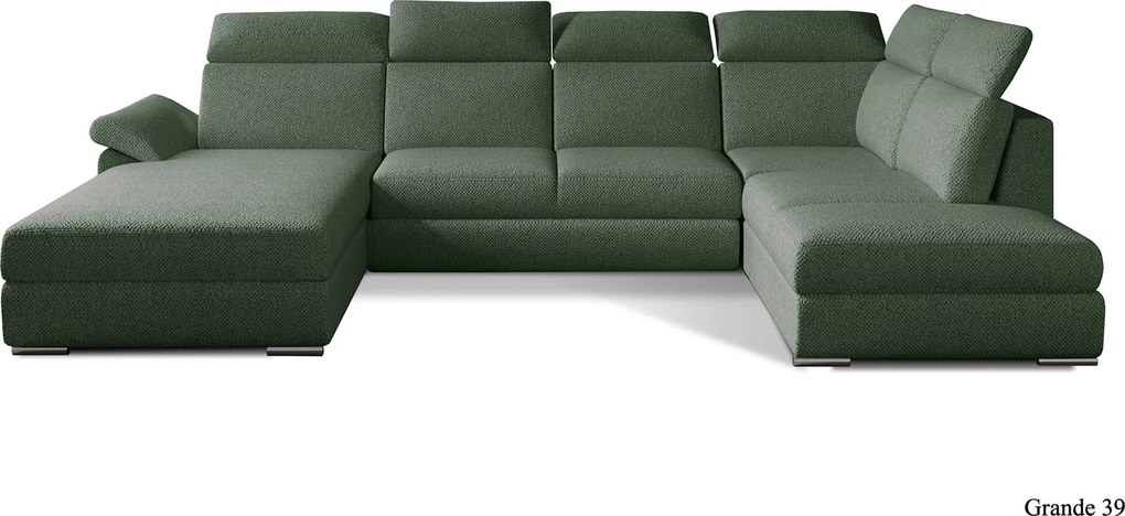 Colțar lemn masiv Formă U Extensibil Erik 336x211cm Personalizabil