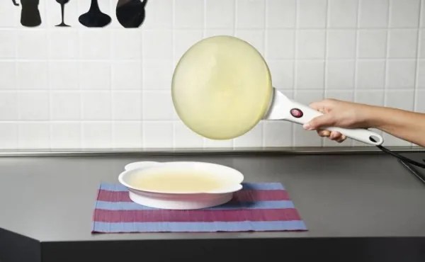 G3Ferrari G10306 - Aparat pentru clătite CREPPE, 20 cm, 800 W/230 V, alb