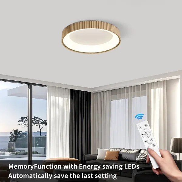 Brilagi - Plafonieră LED dimabilă FALCON MODERN LED/30W/230V 40 cm bej + telecomandă