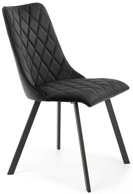 Scaun K450 velvet negru