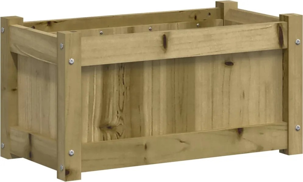 vidaXL Jardinieră de grădină, 60x31x31 cm, lemn de pin impregnat