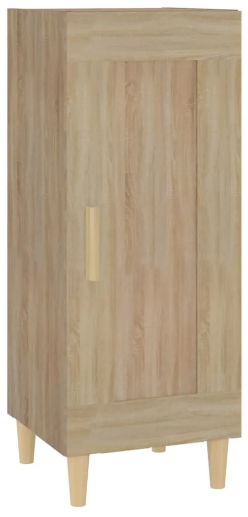 812414 vidaXL Servantă, stejar sonoma, 34,5x34x90 cm, lemn compozit