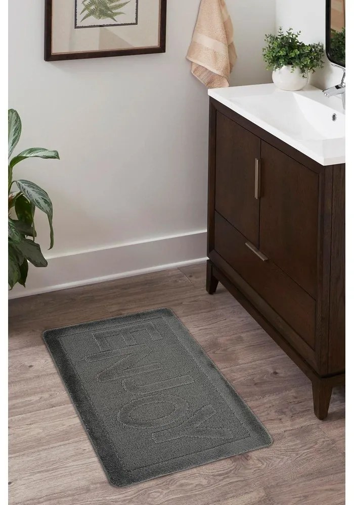 Covoraș de baie gri antracit 60x100 cm Enjoy – Foutastic