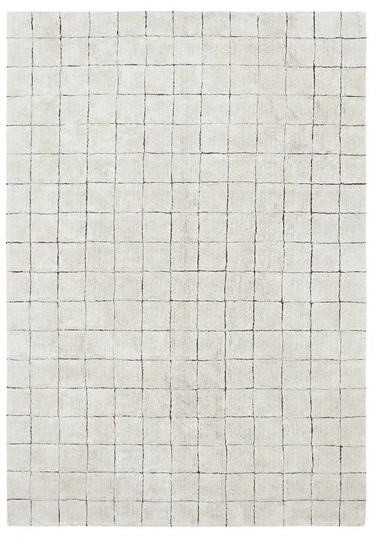 Covor crem lavabil/țesut manual din bumbac 120x160 cm Mosaic – Lorena Canals