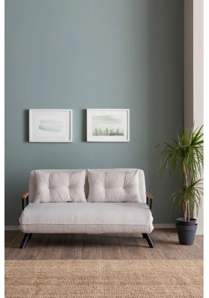 Canapea extensibilă 2 locuri QIRA, albă