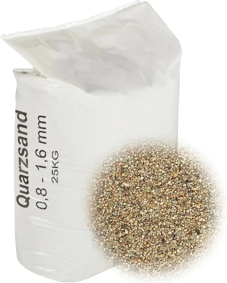 vidaXL Nisip de filtrare, 25 kg, 0,8-1,6 mm
