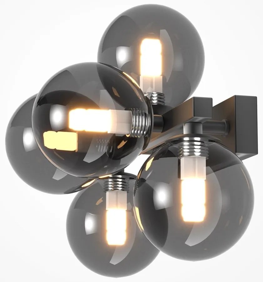 Aplica perete moderna design deosebit Dallas 5 negru