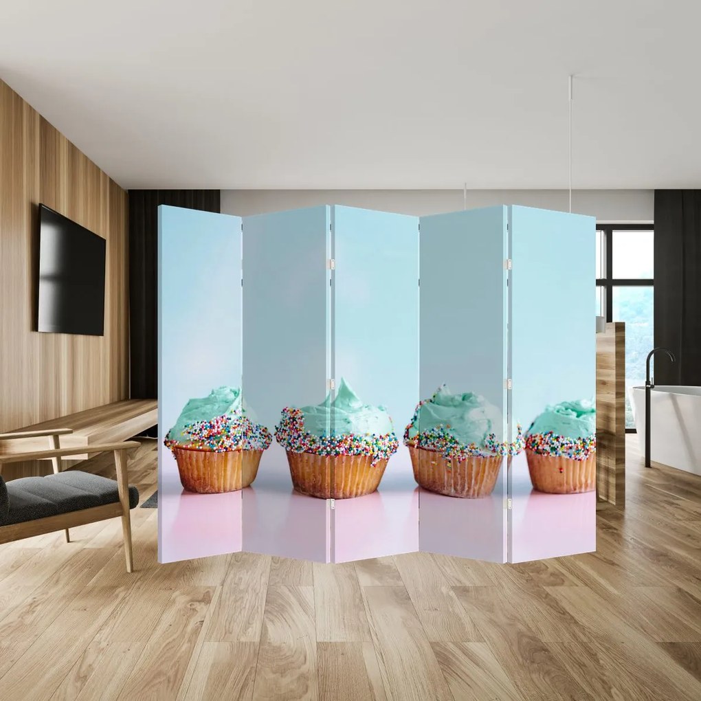 Paravan - Cupcakes (210x170 cm)