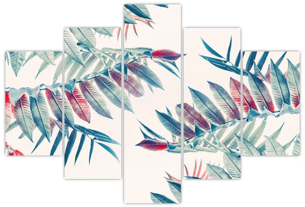 Tablou - Frunze tropicale (150x105 cm)
