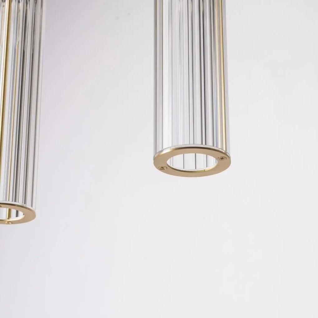 Lustra cu 4 pendule design modern ARIA alama periata