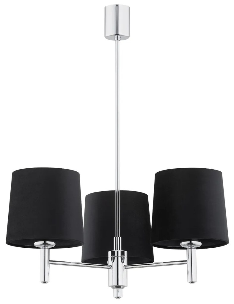 Candelabru modern design elegant BOLZANO 3L negru