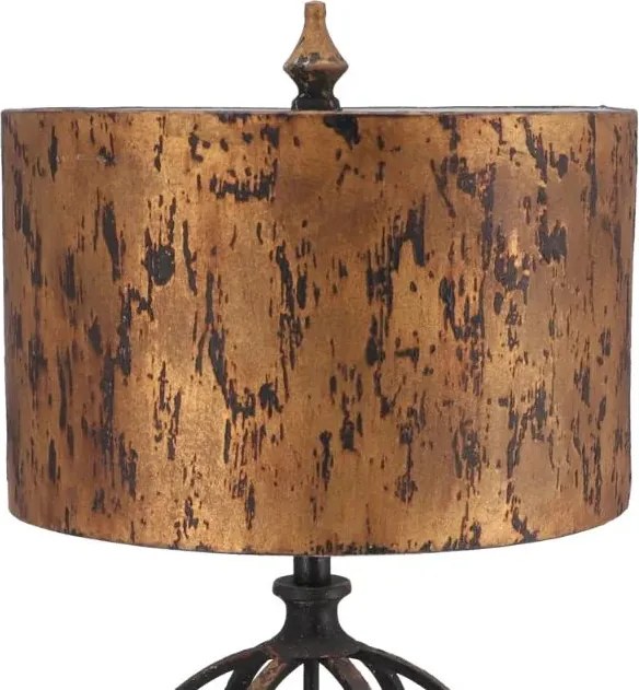 Lampa de masa Sfera stil industrial metal si rasina h 67 cm