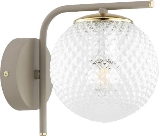 Brilagi - Lampă de perete STELLA 1xE27/60W/230V bej/auriu