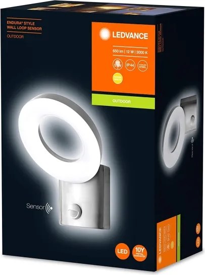 Aplică LED de exterior cu senzor LOOP 1xLED/12W/230V IP44 Ledvance