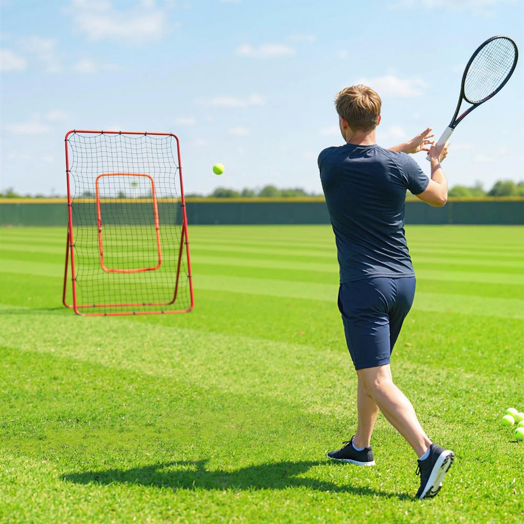 SPORTNOW Plasă de Rimbalans rimbalzator pitchback retur | Aosom Romania