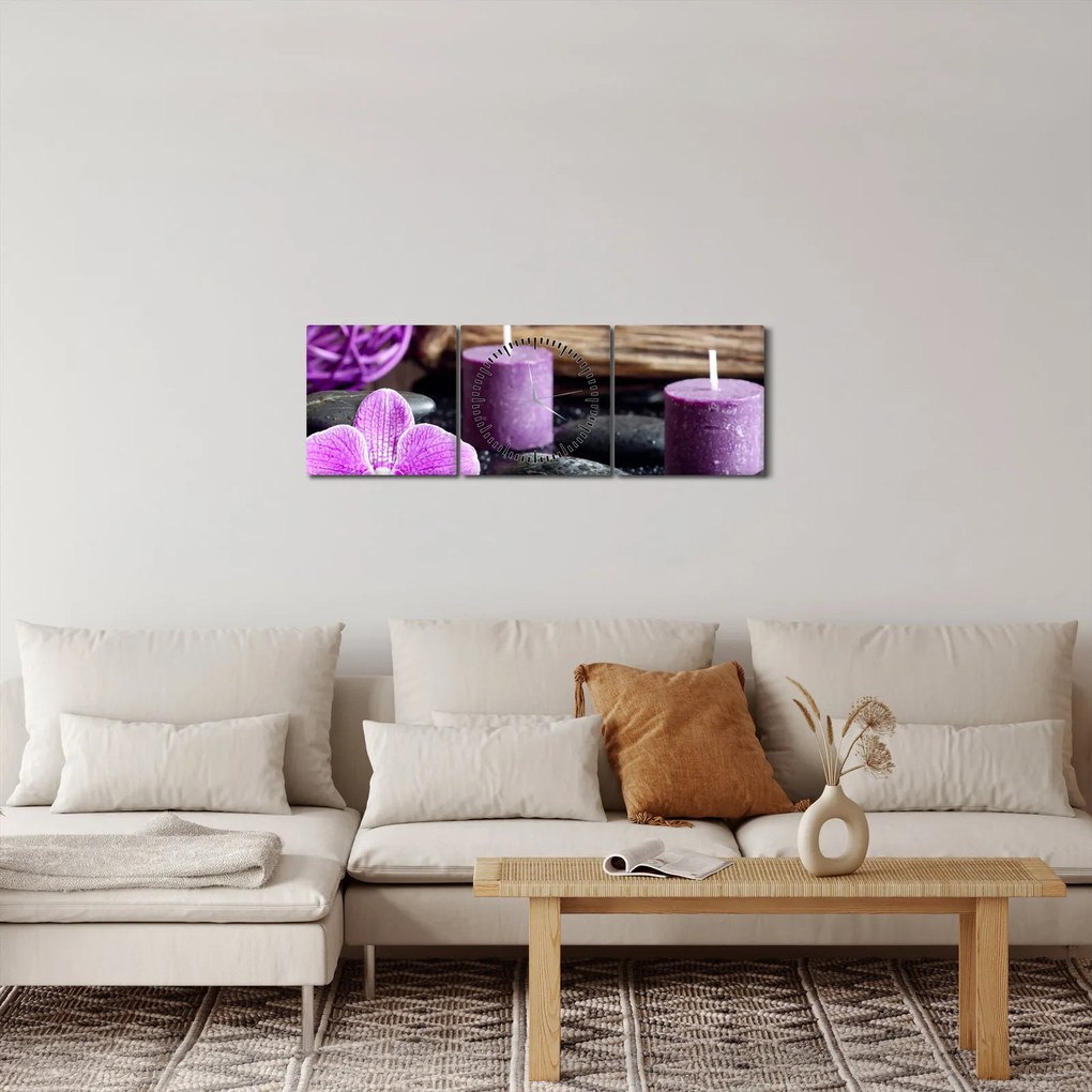 Tablou - Relaxare (cu ceas) (90x30 cm)