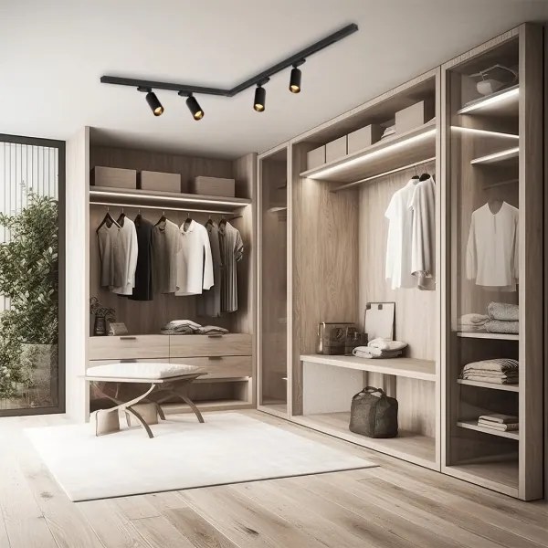 Spot in sistem de șină PIPE 4xGU10/10W/230V negru