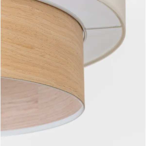 Brilagi - Lustră LED suspendată pe cablu CERIA 1xE27/40W/230V, Ø 50 cm, alb/bej