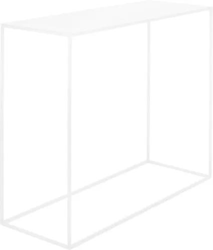 Masă tip consolă din metal Custom Form Tensio, 100 x 35 cm, alb