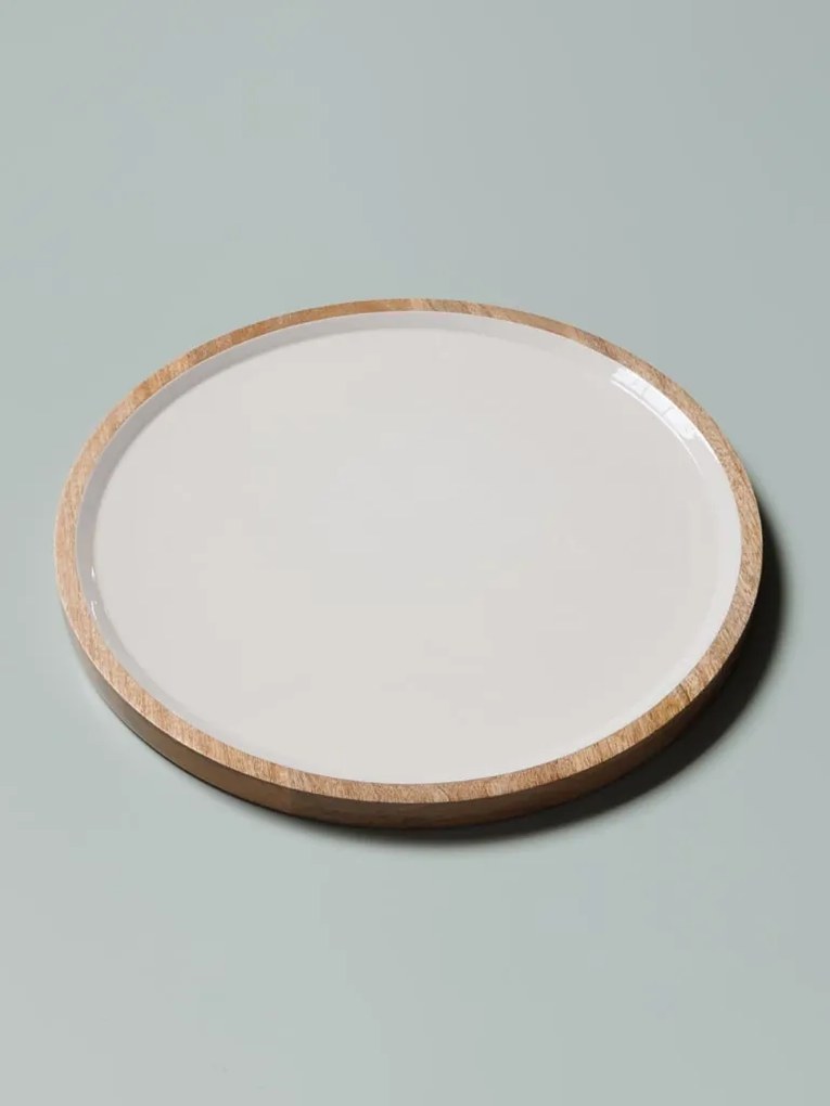 Tava servire din lemn de mango, 46 cm Lacquered