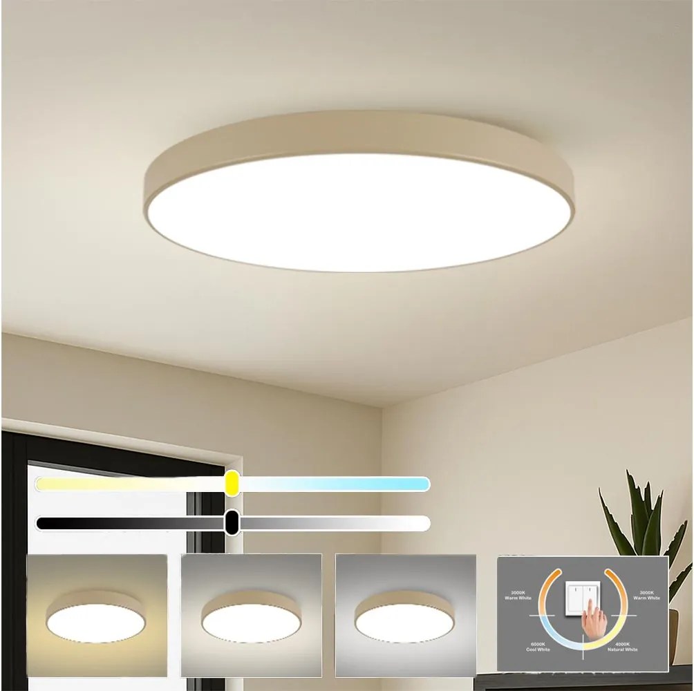 Brilagi-LED Plafonieră POOL LED/180W/230V 3000/4000/6000K diam. 120 cm bej