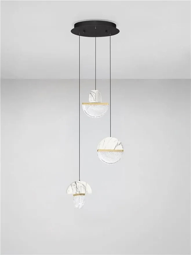 Lustra decorativa cu 3 pendule LED 3000K DORIN