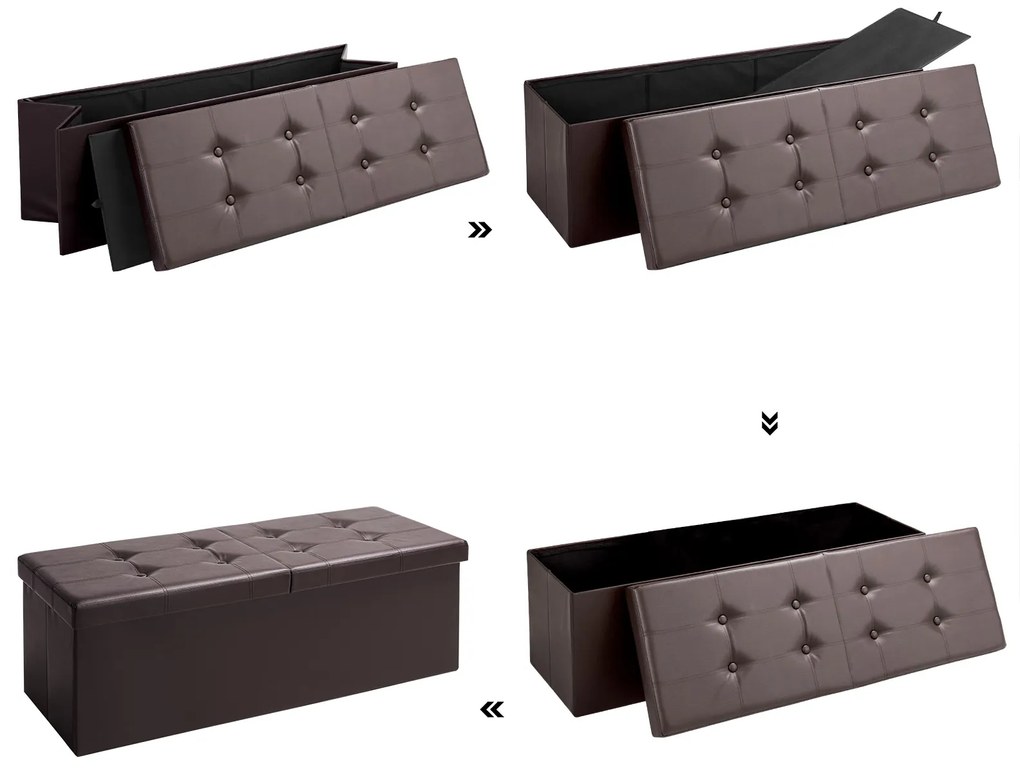 Deuba Cutie depozitare Casa maro - 76x38x38 cm