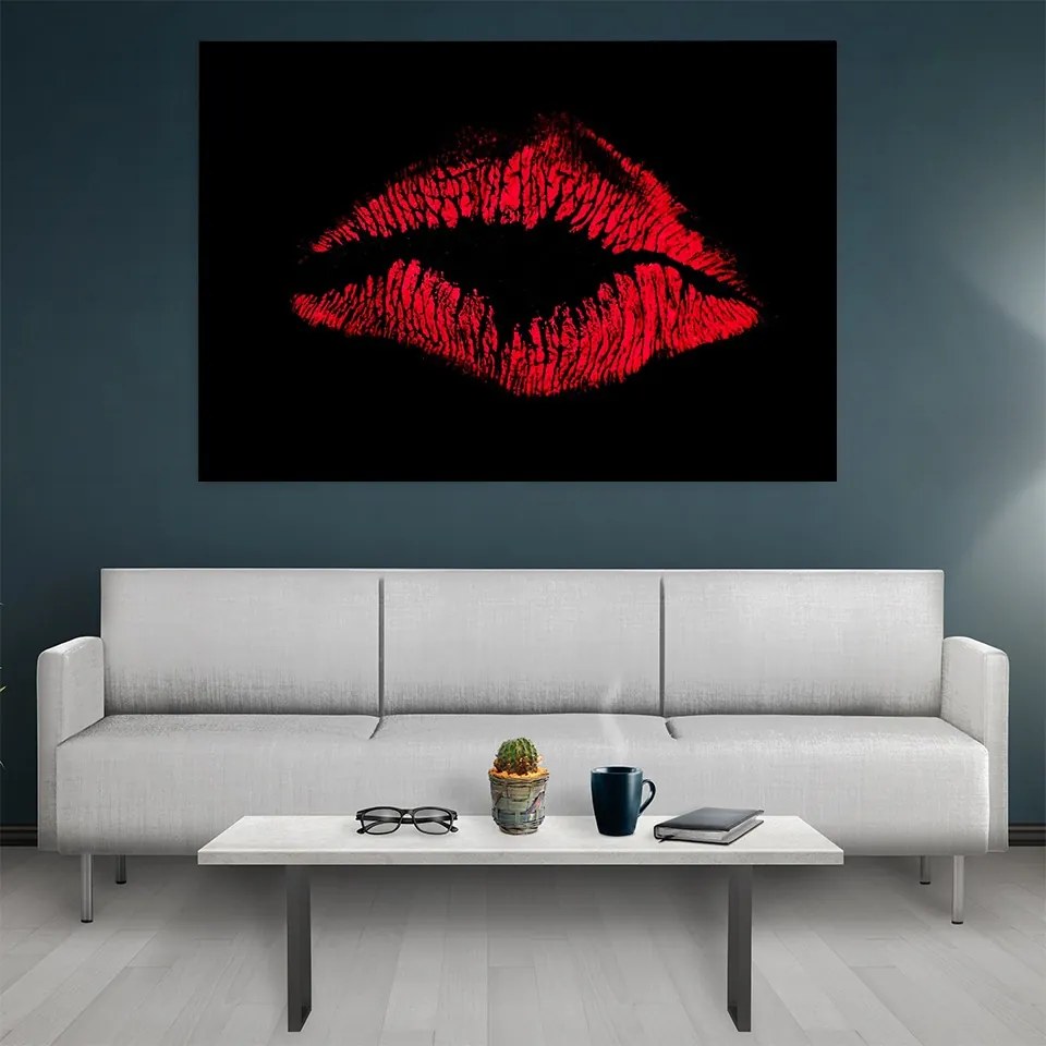 Tablou canvas Abstract Lips - 90x60 cm 90x60 cm