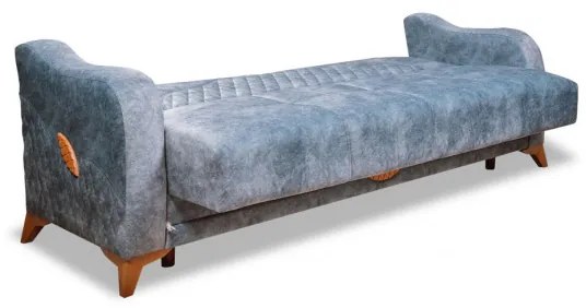 Canapea Extensibila Smart, Grey Si Silver, 220 X 85 X 93 Cm