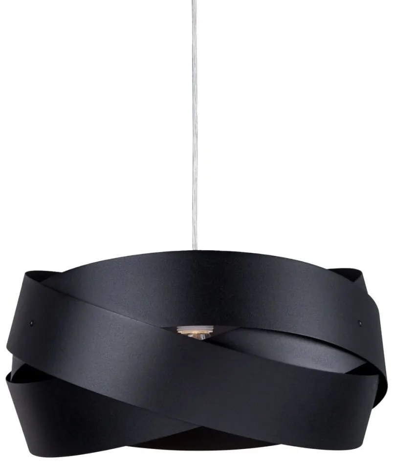 Pendul design modern Tornado negru