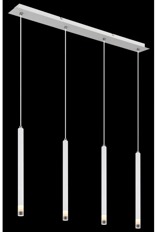Lustra cu 4 Pendule metal alb RYAN pentru bucatarie