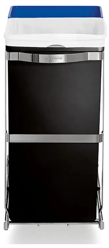 Coș de gunoi din plastic 35 l Dual - simplehuman