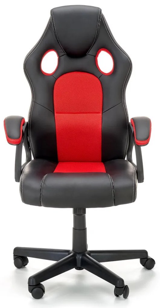 Scaun de birou Berkel negru/rosu H117 cm