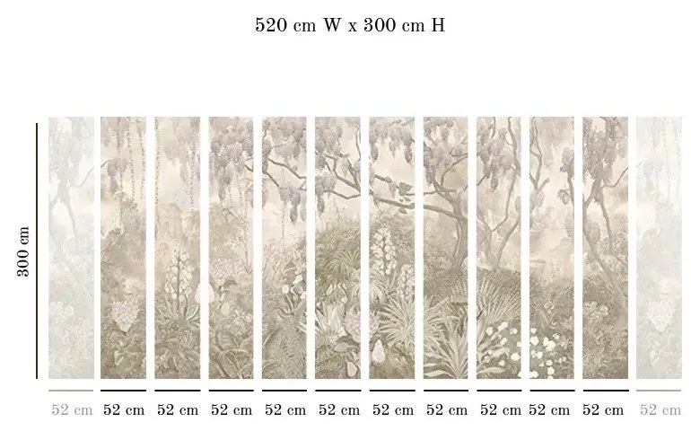 Tapet VLAdiLA Glycine Sepia 520 x 300 cm