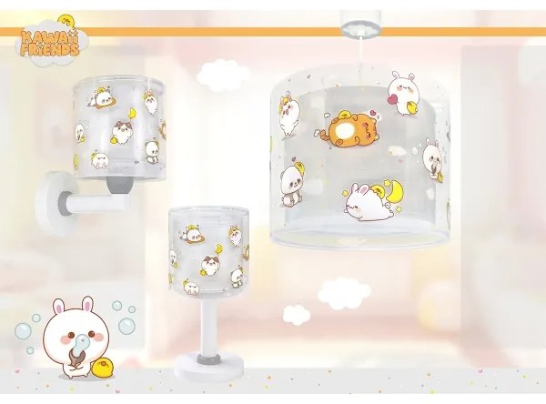 Dalber 41761E - Lampă LED pentru copii KAWAII FRIENDS 1xG4/4W/230V gri