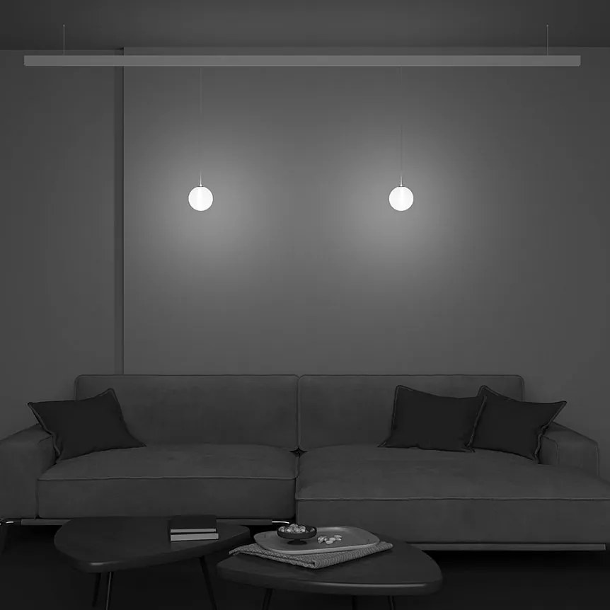 Spot LED suspendat, accesoriu pentru sina magnetica Exility, Luna Smart alb
