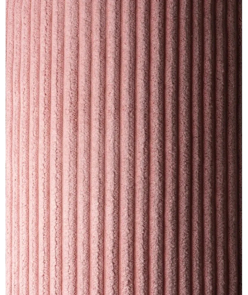 Pernă decorativă pentru copii roz cu tapițerie din catifea reiată Block – Wigiwama