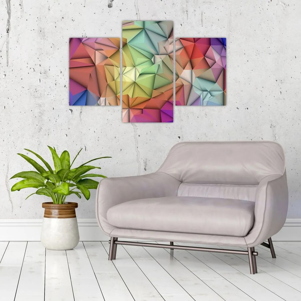 Tablou - Abstracția poligonală (90x60 cm)