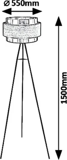 Rabalux 5385 - Lampadar BASIL 1xE27/40W/230V