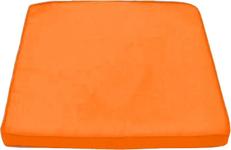 Perna patrata pentru scaun, impermeabila, cu fermoar, 45x45 cm, culoare orange