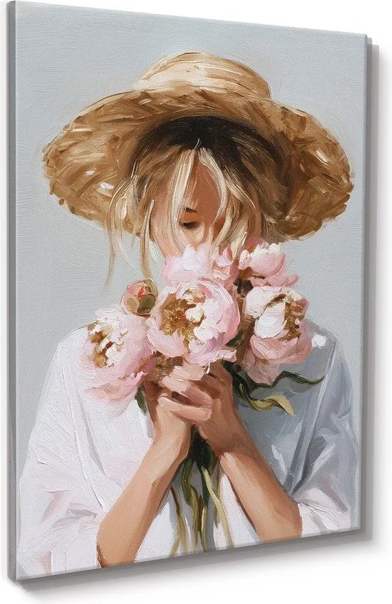 Tablou cu detalii pictate manual 70x100 cm Estelle – Styler