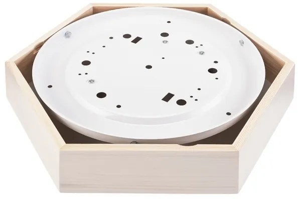 Plafonieră HEX 2xE27/60W/230V d. 43 cm alb pin