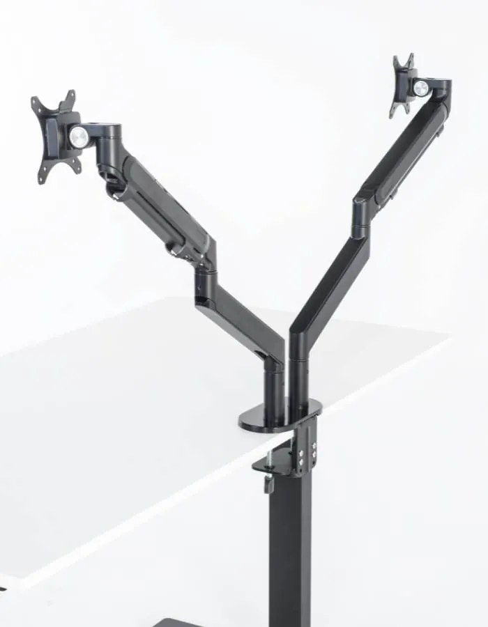 Suport 2 monitoare pentru birou, prindere Vesa