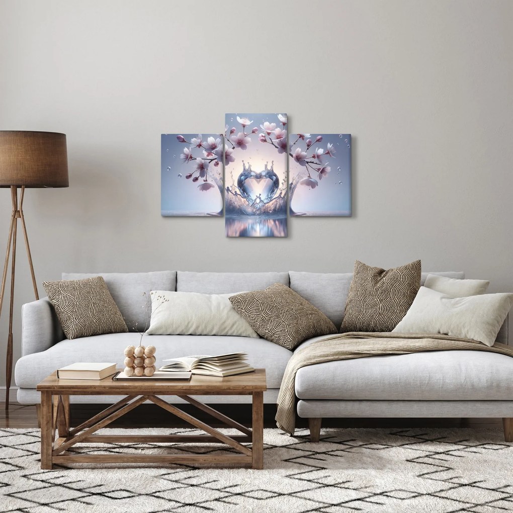 Tablou - Inimă de diamant (90x60 cm)