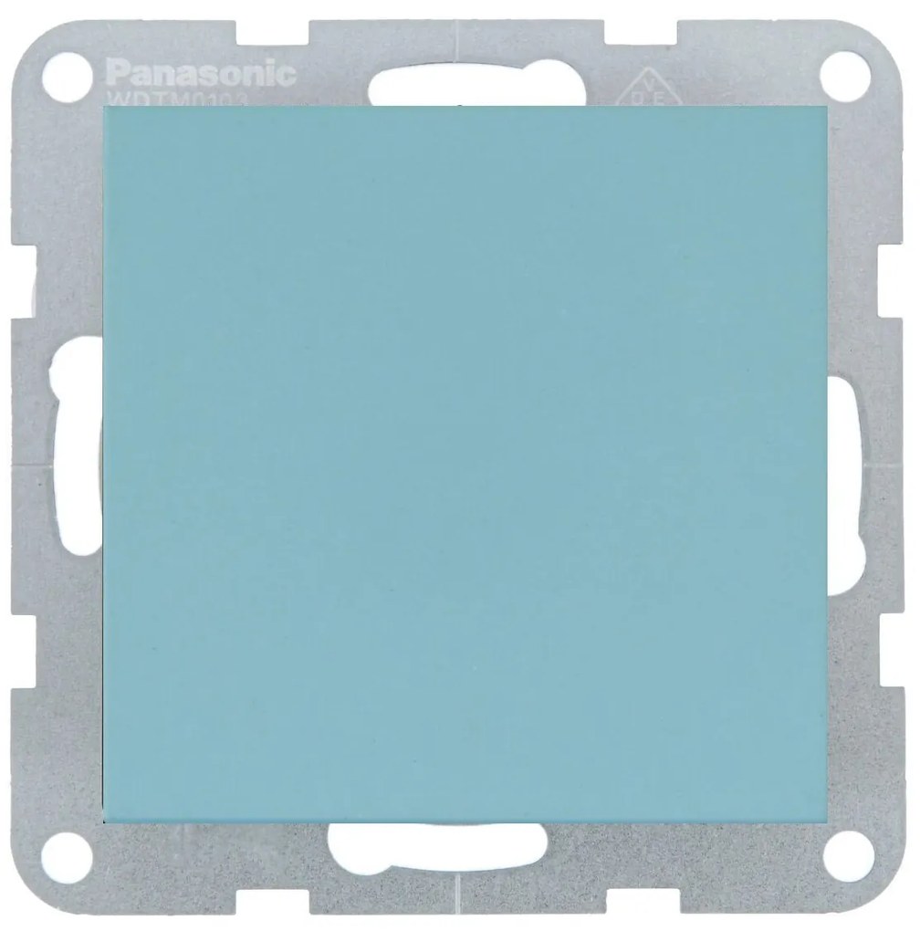 Intrerupator simplu 10A, IP20, Turcoaz, Panasonic Karre Plus 55 Soft Touch