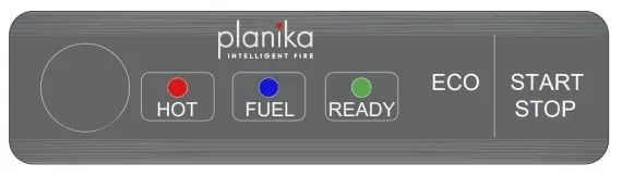 Șemineu BIO cu telecomandă Planika Bubble Wall & Floor BEV 72,6x65 cm 2,5kW