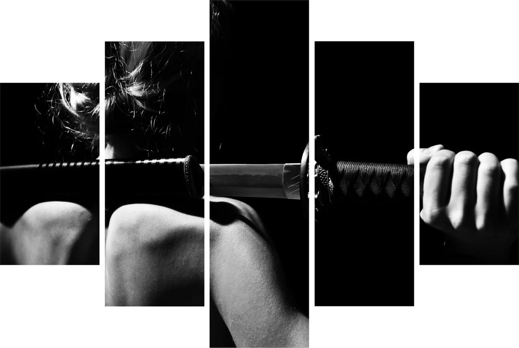 Tablou - Femeie cu o sabie (150x105 cm)
